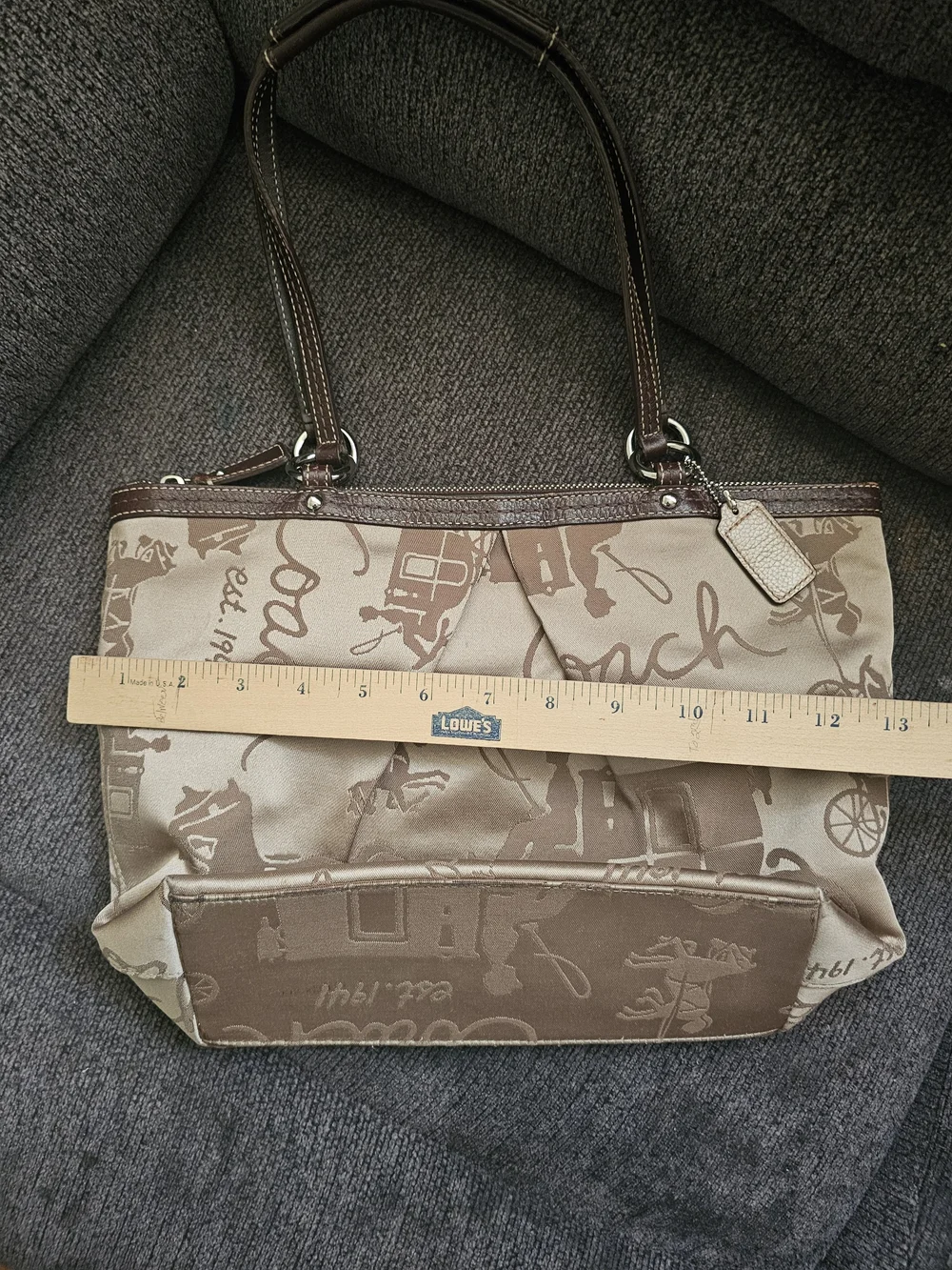 Coach Brown Signature Tote Bag